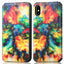 Premium Multicolored Flip Wallet Case for iPhone