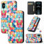 Premium Multicolored Flip Wallet Case for iPhone