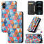 Premium Multicolored Flip Wallet Case for iPhone