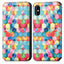 Premium Multicolored Flip Wallet Case for iPhone
