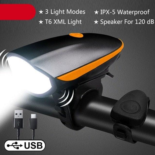 Premium Multifunction Bicycle Light & Horn Set
