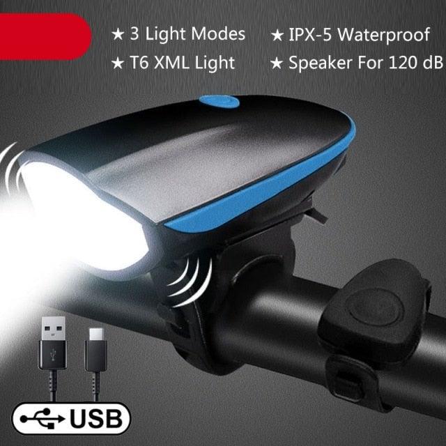 Premium Multifunction Bicycle Light & Horn Set