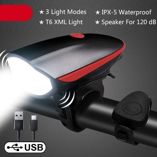 Premium Multifunction Bicycle Light & Horn Set