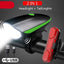 Premium Multifunction Bicycle Light & Horn Set