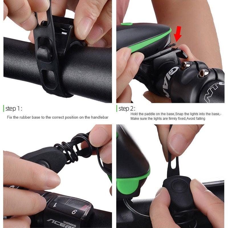 Premium Multifunction Bicycle Light & Horn Set