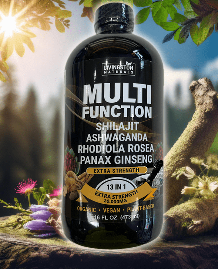 Boost d'énergie premium : mélange de Shilajit et d'herbes 16 oz