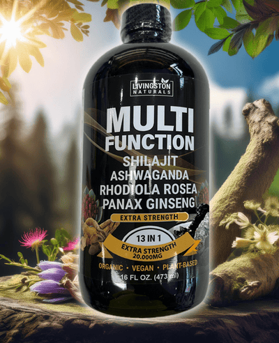 Boost d'énergie premium : mélange de Shilajit et d'herbes 16 oz