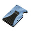 Multifunctional Carbon Fiber Card Holder Metal Card Box Anti-Degaussing Anti-Theft Swipe Credit Card Box Stripe Pattern - Korvel