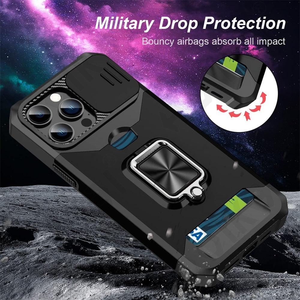 Coque iPhone Premium Multifonctionnelle avec Porte-Cartes