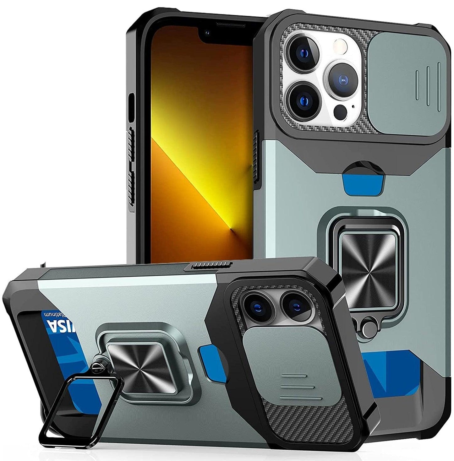Coque iPhone Premium Multifonctionnelle avec Porte-Cartes