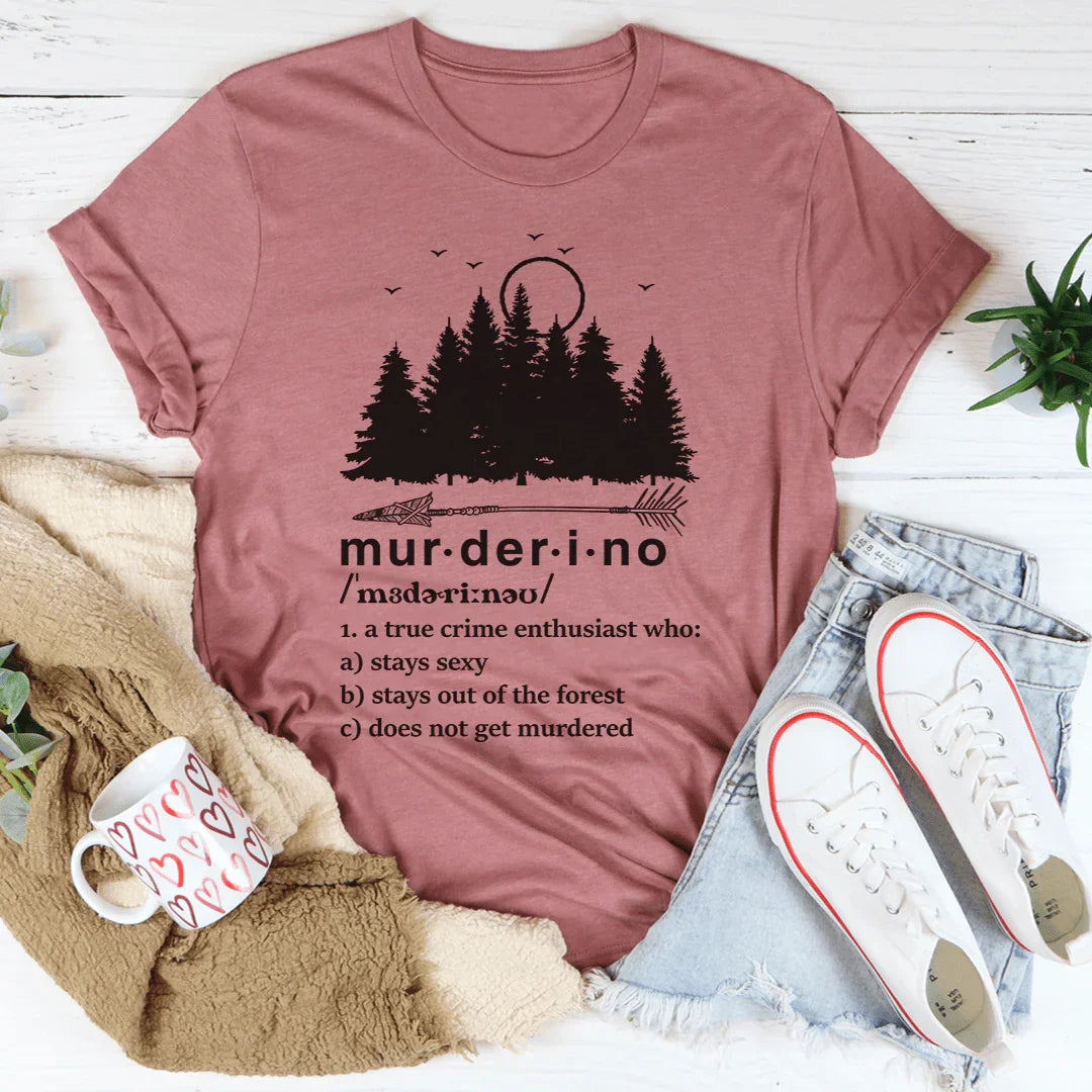 Murderino Noun Tee - Soft Cotton T-Shirt - Korvel