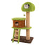 Árbol para Gatos Bonito con Nido de Hongo y Escalera - Verde
