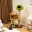 Árbol para Gatos Bonito con Nido de Hongo y Escalera - Verde