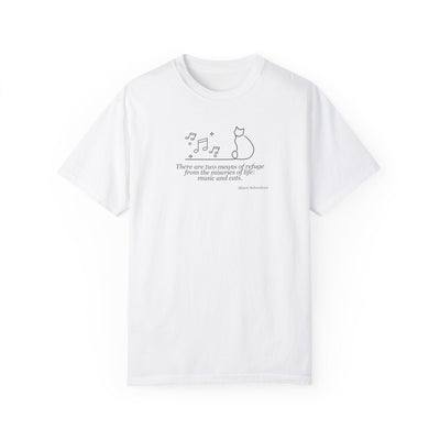 Creative Comfort: Musical Cat Unisex T-Shirt - Korvel