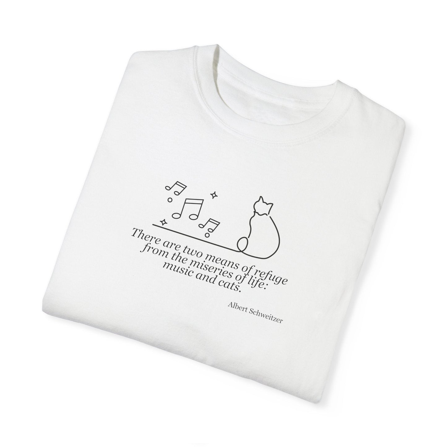 Creative Comfort: Musical Cat Unisex T-Shirt - Korvel