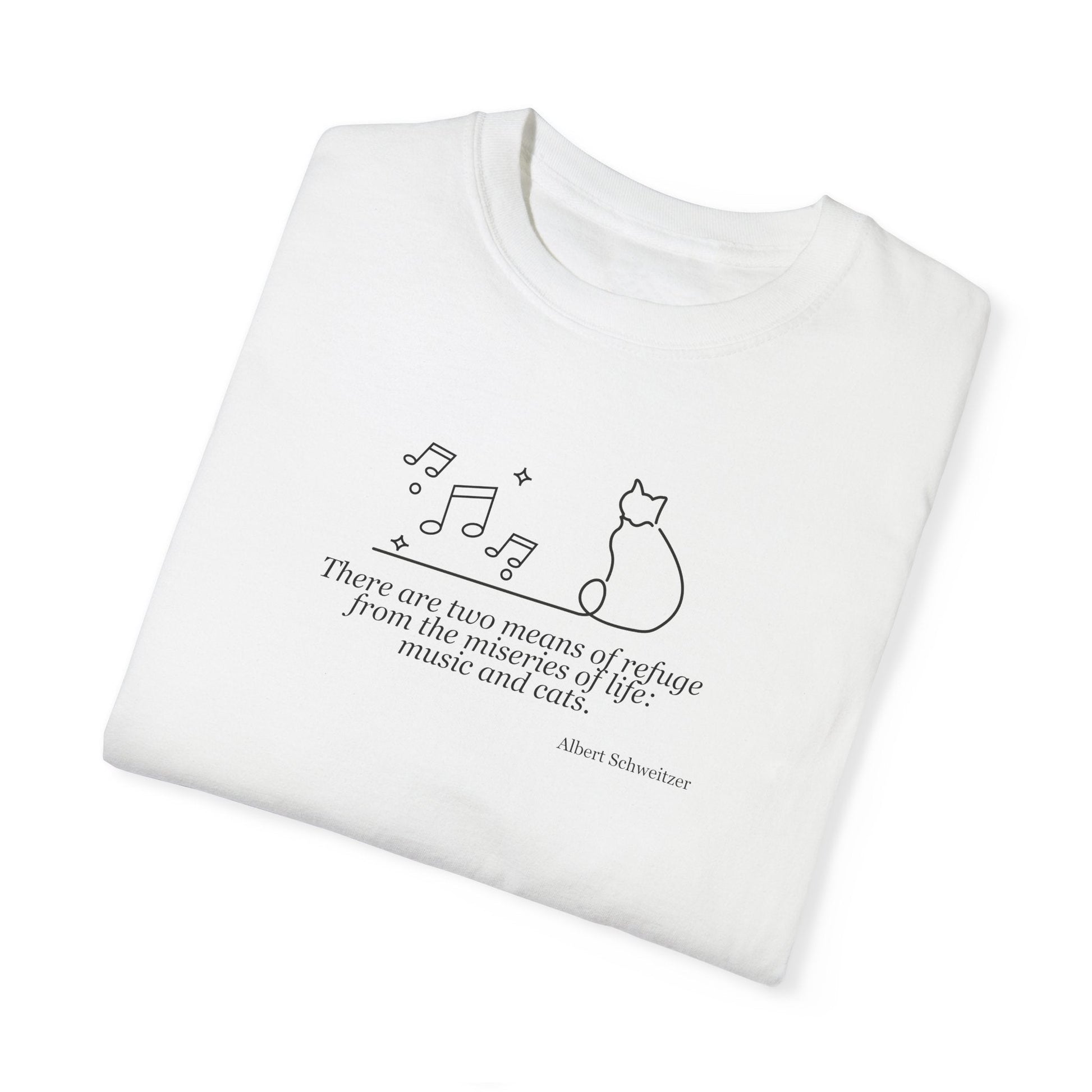 Creative Comfort: Musical Cat Unisex T-Shirt - Korvel