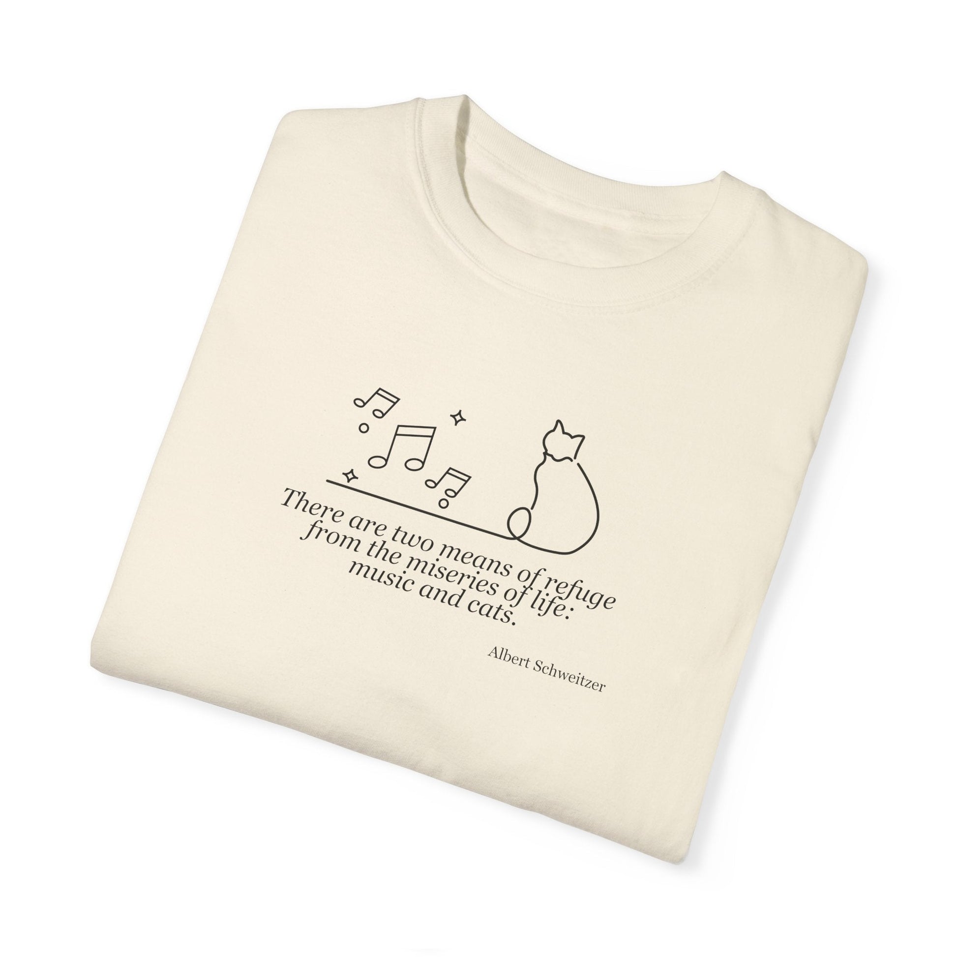 Creative Comfort: Musical Cat Unisex T-Shirt - Korvel