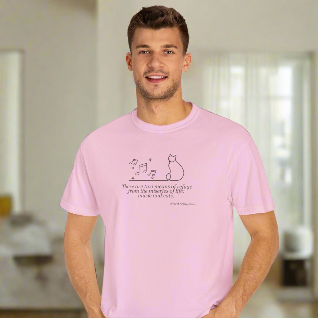 Creative Comfort: Musical Cat Unisex T-Shirt - Korvel