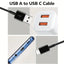 Paquete de 2 cables USB-C de 3 pies para carga y transferencia de datos