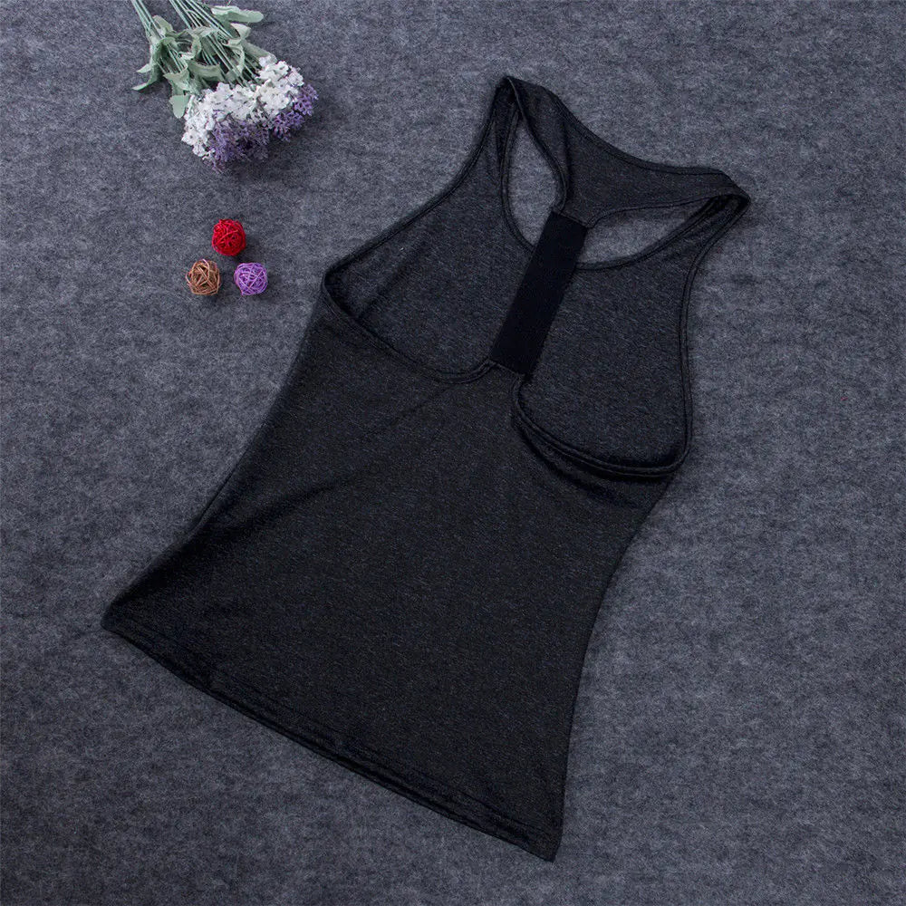 Camisetas de Yoga Sin Mangas para Mujeres Casual
