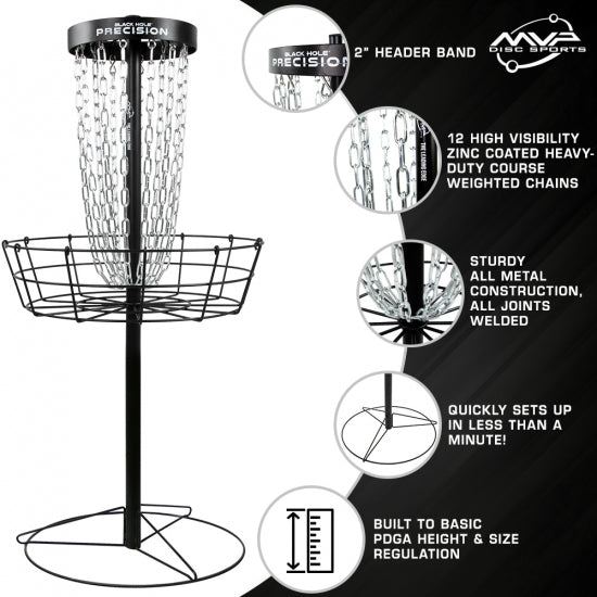 Canasta de Golf de Disco MVP Black Hole Precision