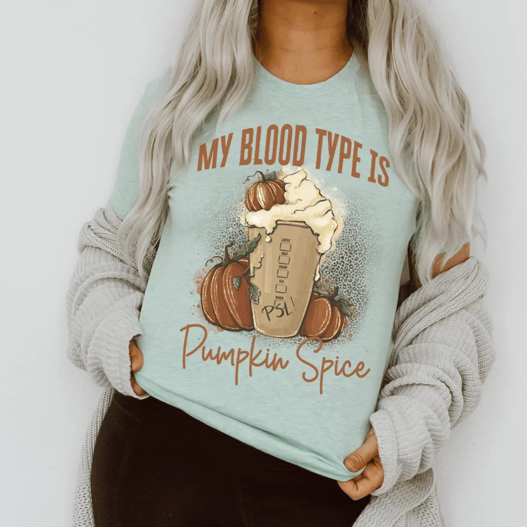 Mi tipo de sangre es Pumpkin Spice Tee