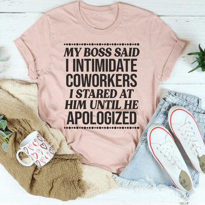 Mi jefe dijo que intimidaba a mis compañeros de trabajo