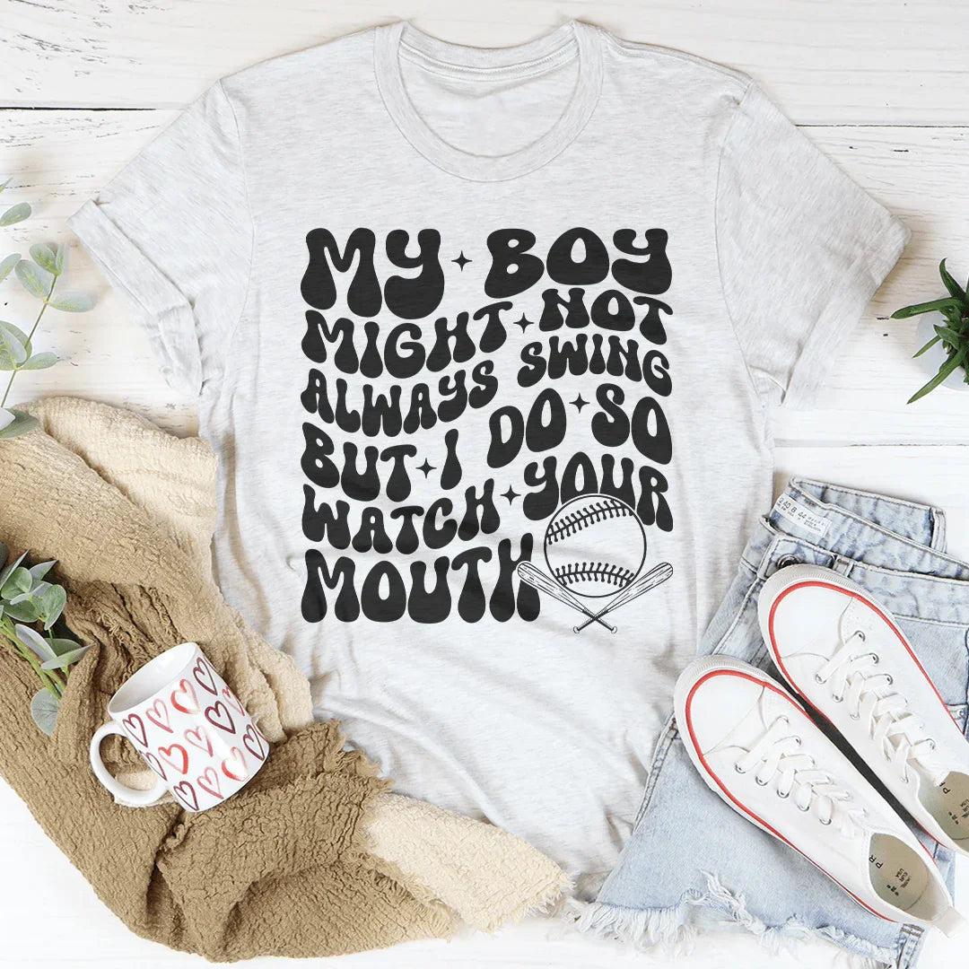 Watch Your Mouth Tee - Playful Statement T-Shirt