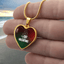 My Cat Is My Valentine Heart Pendant Necklace