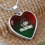 My Cat Is My Valentine Heart Pendant Necklace