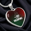 My Cat Is My Valentine Heart Pendant Necklace