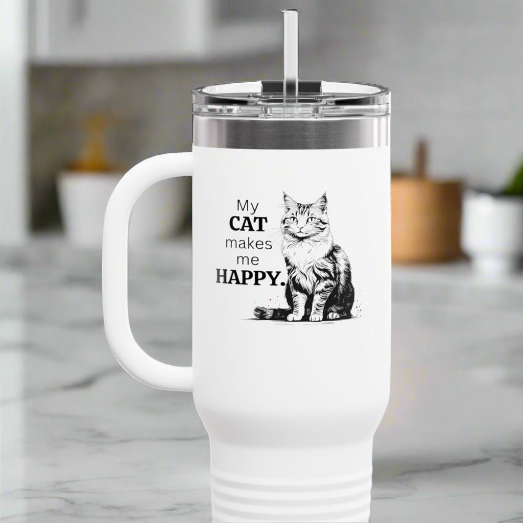 Joyful Cat Lover's 40oz Insulated Mug - Korvel