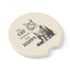 Cat Makes Me Happy Soapstone Coaster for Vehicle