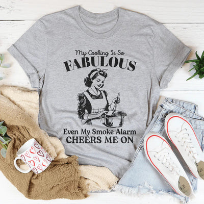 Mon cuisine est si fabuleuse que même mon détecteur de fumée m'encourage Tee