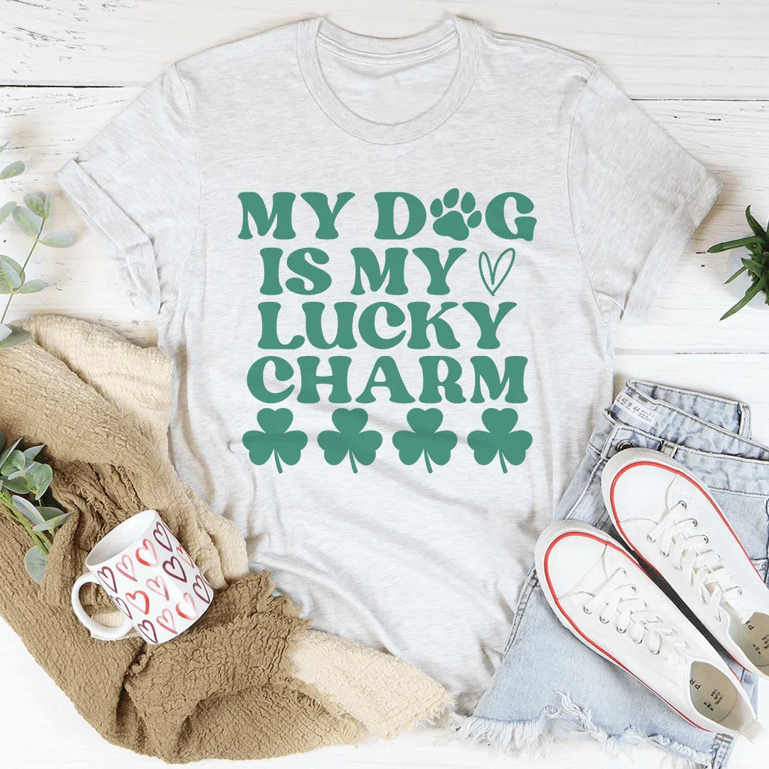 Camiseta Mi perro es mi amuleto de la suerte