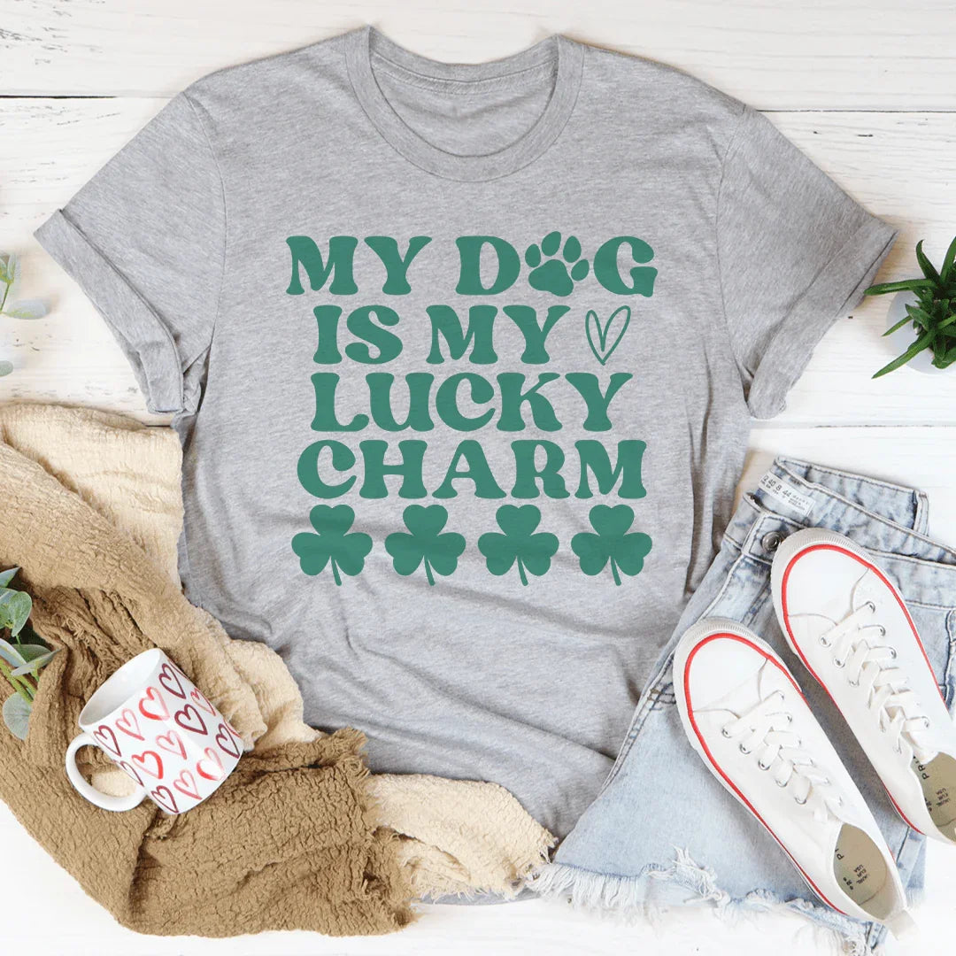Camiseta Mi perro es mi amuleto de la suerte