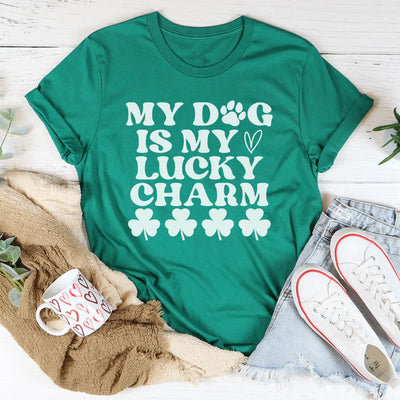 Camiseta Mi perro es mi amuleto de la suerte