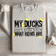 Mon sweat-shirt "Mes canards ne savent même pas ce que sont les rangées"