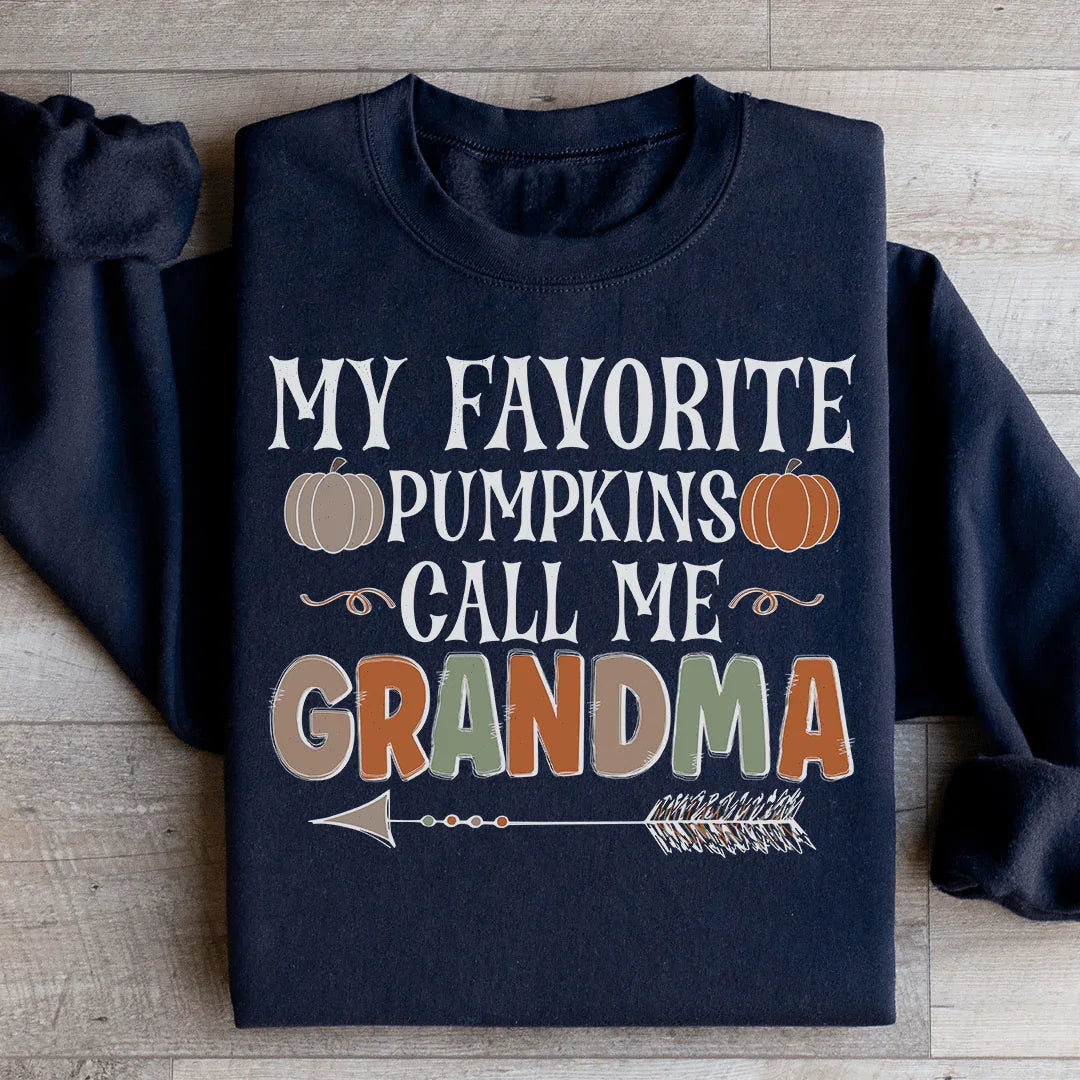 Sudadera "Mis calabazas favoritas me llaman abuela"