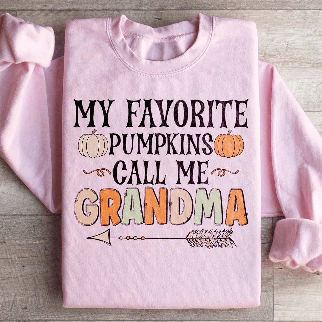 Sudadera "Mis calabazas favoritas me llaman abuela"