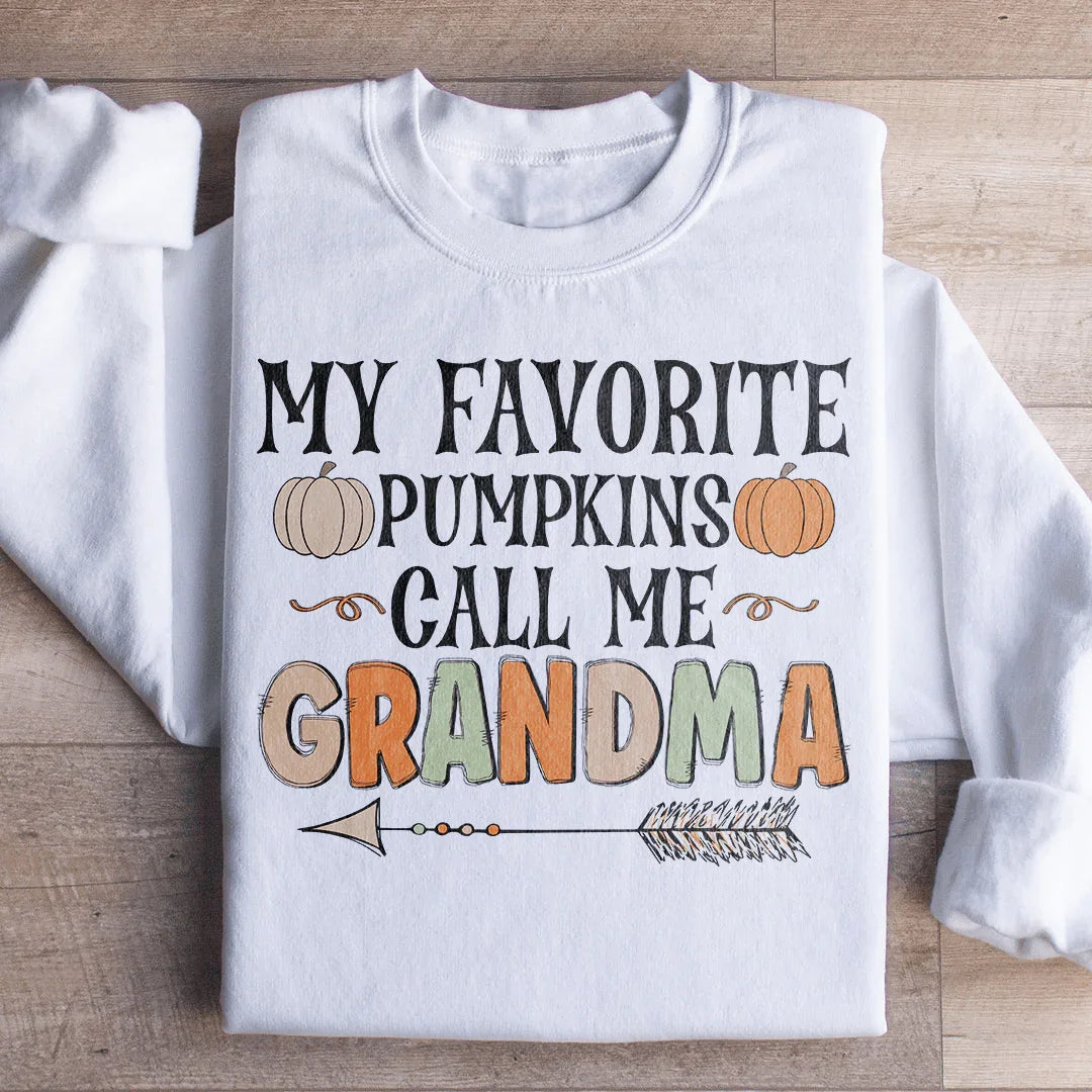 Sudadera "Mis calabazas favoritas me llaman abuela"