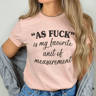 Mi camiseta de unidad de medida favorita