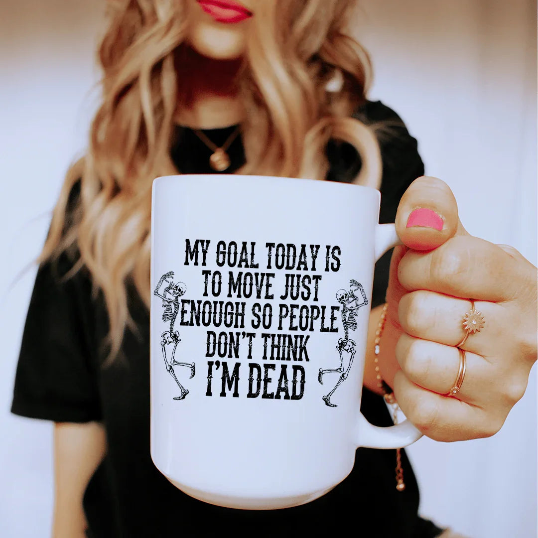 Mug en céramique My Goal Today 15 oz
