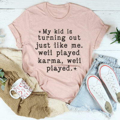Mi hijo se está convirtiendo en mí camiseta