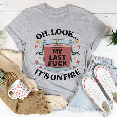 Mi última camiseta Fck Oh, mira que está en llamas