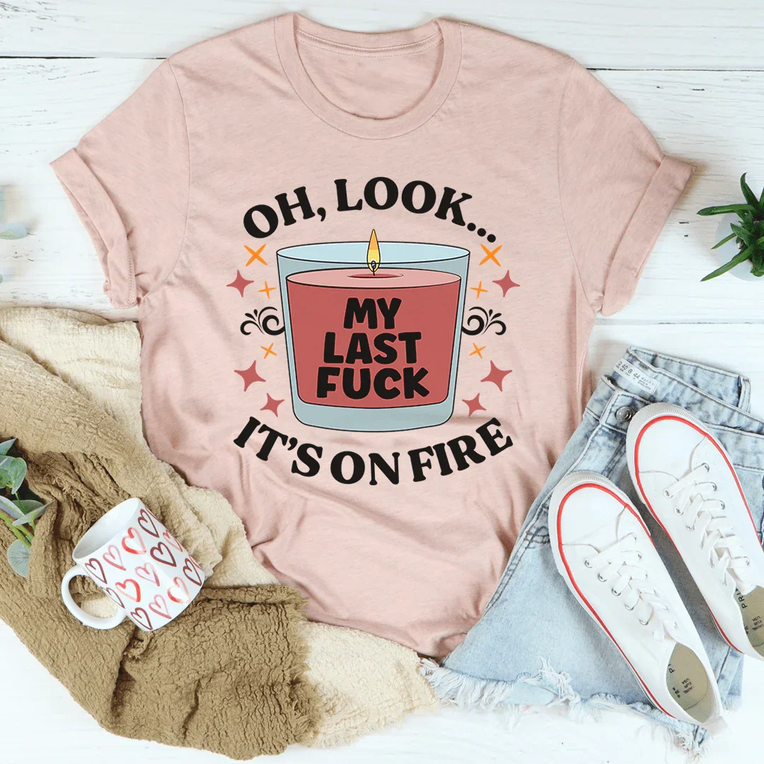 Mi última camiseta Fck Oh, mira que está en llamas