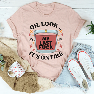Mi última camiseta Fck Oh, mira que está en llamas
