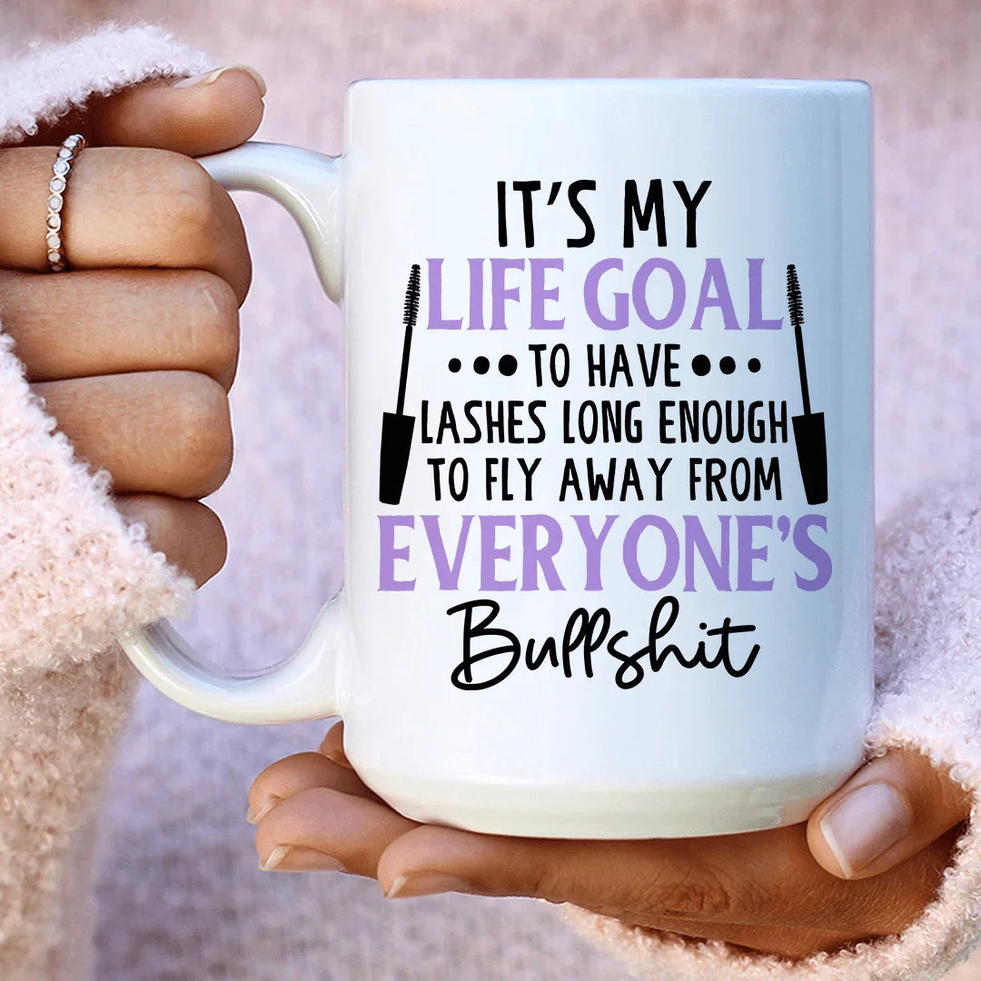 Taza de cerámica "Mi meta de vida" de 15 oz