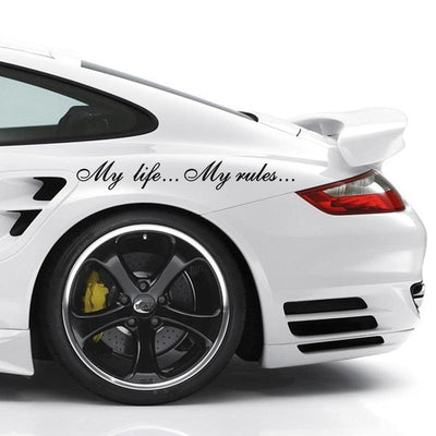 My Life... My Rules... Car Decal - Premium Vinyl Sticker
