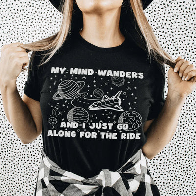 My Mind Wanders Tee - Soft & Stylish Everyday Wear